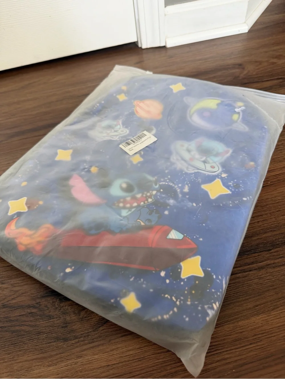 NEW Blue Space Stitch Kids Backpack with Rocket Design